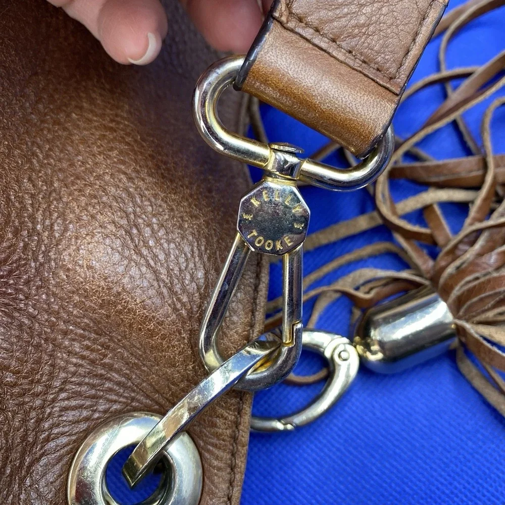Kelly-Tooke Harley Tassel Hobo Leather  Shoulder Bag